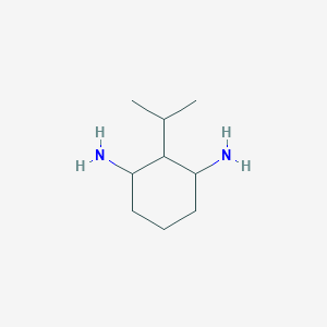 molecular formula C9H20N2 B063538 2-Propan-2-ylcyclohexane-1,3-diamine CAS No. 172500-13-9