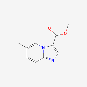 molecular formula C10H10N2O2 B6353808 6-Methyl-imidazo[1,2-a]pyridine-3-carboxylic acid methyl ester, 95% CAS No. 1359656-03-3
