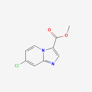 molecular formula C9H7ClN2O2 B6353819 7-Chloro-imidazo[1,2-a]pyridine-3-carboxylic acid methyl ester, 95% CAS No. 1206248-78-3