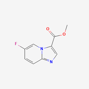 molecular formula C9H7FN2O2 B6353824 6-Fluoro-imidazo[1,2-a]pyridine-3-carboxylic acid methyl ester, 95% CAS No. 1359655-62-1