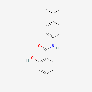 molecular formula C17H19NO2 B6353924 2-Hydroxy-N-(4-isopropyl-phenyl)-4-methyl-benzamide CAS No. 1040069-98-4