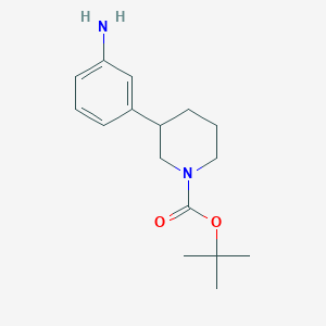 molecular formula C16H24N2O2 B6353927 3-(3-Amino-phenyl)-piperidine-1-carboxylic acid tert-butyl ester CAS No. 883901-97-1