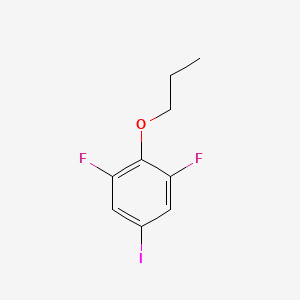 molecular formula C9H9F2IO B6353935 1,3-二氟-5-碘-2-丙氧基苯 CAS No. 1826110-26-2