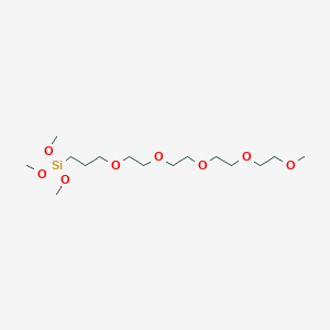 molecular formula C15H34O8Si B6353975 3,3-Dimethoxy-2,7,10,13,16,19-hexaoxa-3-silaeicosane CAS No. 132388-52-4
