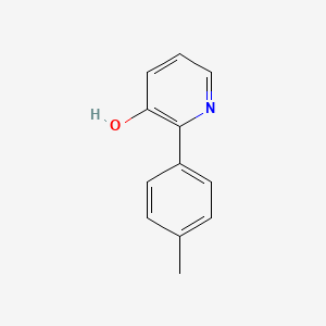 molecular formula C12H11NO B6353978 3-Hydroxy-2-(4-methylphenyl)pyridine, 95% CAS No. 36739-30-7
