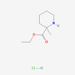 molecular formula C9H18ClNO2 B6354002 2-Methyl-2-piperidinecarboxylic acid ethyl ester hydrochloride CAS No. 1171493-17-6
