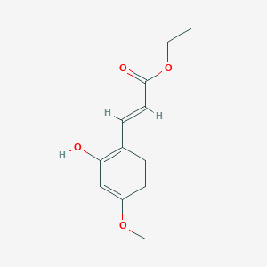 molecular formula C12H14O4 B6354045 乙烯基(E)-3-(2-羟基-4-甲氧基苯基)丙烯酸酯 CAS No. 139386-27-9