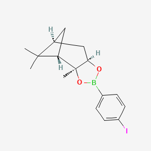 molecular formula C16H20BIO2 B6354049 (3aS,4S,6S,7aR)-2-(4-Iodophenyl)-3a,5,5-trimethylhexahydro-4,6-methanobenzo[d][1,3,2]dioxaborole CAS No. 2724208-42-6