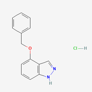 molecular formula C14H13ClN2O B6354070 4-Benzyloxyindazole hydrochloride CAS No. 1171370-88-9