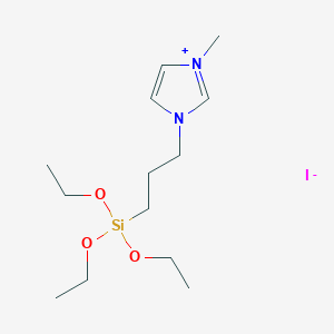 molecular formula C13H27IN2O3Si B6354089 N-Methyl-N'-(3-triethoxysilylpropyl)imidazolium iodide CAS No. 904930-39-8