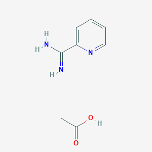 molecular formula C8H11N3O2 B6354127 Pyridine-2-carboxamidine HOAc CAS No. 1172014-33-3
