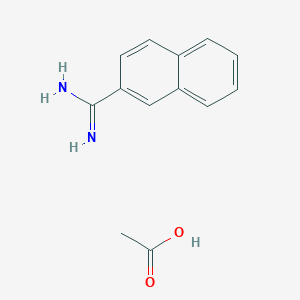 molecular formula C13H14N2O2 B6354136 Naphthalene-2-carboxamidine HOAc CAS No. 1171591-83-5