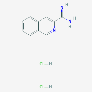 molecular formula C10H11Cl2N3 B6354152 Isoquinoline-3-carboxamidine dihydrochloride CAS No. 1172385-43-1