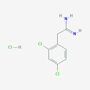 molecular formula C8H9Cl3N2 B6354168 2-(2,4-Dichloro-phenyl)-acetamidine hydrochloride CAS No. 6511-72-4