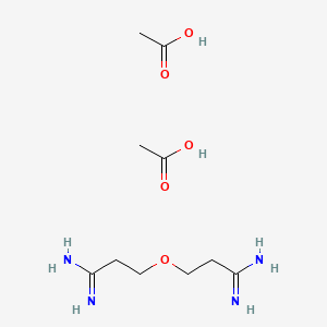 molecular formula C10H22N4O5 B6354183 3-(2-Carbamimidoyl-ethoxy)-propionamidine 2HOAc CAS No. 1172965-70-6