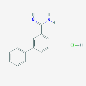 molecular formula C13H13ClN2 B6354194 Biphenyl-3-carboxamidine hydrochloride CAS No. 1172313-81-3