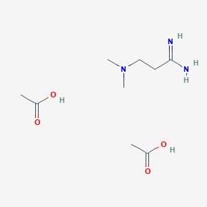 molecular formula C9H21N3O4 B6354197 3-Dimethylamino-propionamidine 2HOAc CAS No. 1171891-02-3