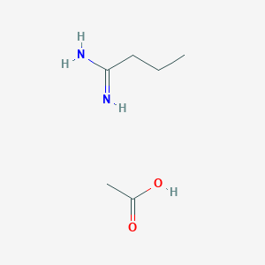 molecular formula C6H14N2O2 B6354208 Butyramidine HOAc CAS No. 1170624-73-3
