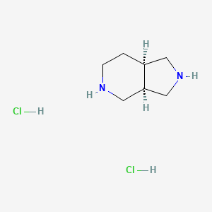 molecular formula C7H16Cl2N2 B6354230 cis-Octahydro-pyrrolo[3,4-c]pyridine dihydrochloride CAS No. 1212256-76-2