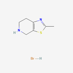 molecular formula C7H11BrN2S B6354246 2-Methyl-4,5,6,7-tetrahydro-thiazolo[5,4-c]pyridine hydrobromide CAS No. 1030122-16-7