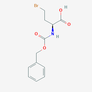 molecular formula C12H14BrNO4 B6354274 (S)-Cbz-2-amino-4-bromobutanoic acid (Cbz-Abu(Br)-OH) CAS No. 1212173-28-8