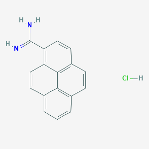 molecular formula C17H13ClN2 B6354281 Pyrene-1-carboxamidine, hydrochloride CAS No. 1170123-92-8