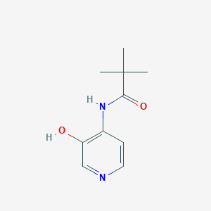 molecular formula C10H14N2O2 B063543 N-(3-羟基吡啶-4-基)-2,2-二甲基丙酰胺 CAS No. 169205-93-0
