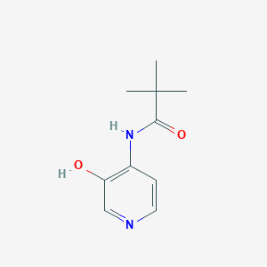 molecular formula C10H14N2O2 B063543 N-(3-Hydroxy-pyridin-4-yl)-2,2-dimethyl-propionamide CAS No. 169205-93-0