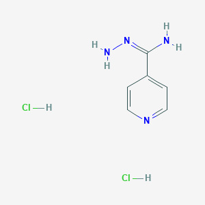 molecular formula C6H10Cl2N4 B6354344 4-Pyridinecarboximidic acid, hydrazide dihydrochloride CAS No. 1173516-15-8