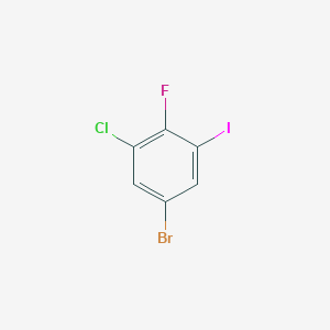 molecular formula C6H2BrClFI B6354357 5-Bromo-3-chloro-2-fluoroiodobenzene CAS No. 56141-12-9