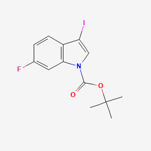 molecular formula C13H13FINO2 B6354368 t-Butyl 6-fluoro-3-iodo-1H-indole-1-carboxylate CAS No. 1627722-96-6