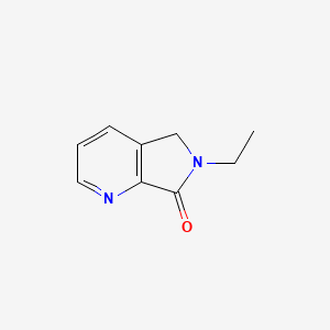 molecular formula C9H10N2O B6354374 6-Ethyl-5,6-dihydro-7H-pyrrolo[3,4-b]pyridin-7-one CAS No. 1046121-01-0