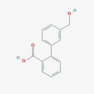 molecular formula C14H12O3 B6354389 2-(3-Hydroxymethylphenyl)benzoic acid, 95% CAS No. 773872-83-6
