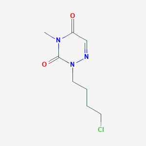 molecular formula C8H12ClN3O2 B6354437 2-(4-Chloro-butyl)-4-methyl-2H-[1,2,4]triazine-3,5-dione CAS No. 179756-87-7