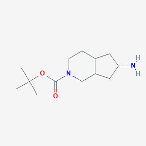 molecular formula C13H24N2O2 B6354443 t-Butyl 6-aminohexahydro-1H-cyclopenta[c]pyridine-2(3H)-carboxylate CAS No. 1560342-76-8