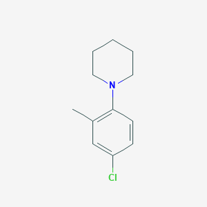 molecular formula C12H16ClN B6354480 1-(4-Chloro-2-methylphenyl)piperidine CAS No. 1087607-71-3