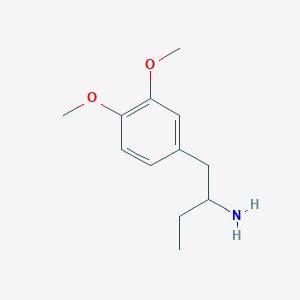 molecular formula C12H19NO2 B6354495 1-(3,4-Dimethoxyphenyl)butan-2-amine CAS No. 55174-55-5