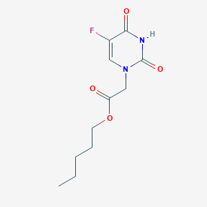 molecular formula C11H15FN2O4 B063545 5-Fluorouracil-1-acetylpentane CAS No. 174582-13-9