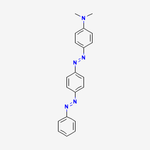 molecular formula C20H19N5 B6354529 N,N-Dimethyl-4-((4-(phenylazo)phenyl)azo)aniline, tech. CAS No. 40292-01-1