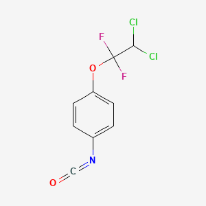 molecular formula C9H5Cl2F2NO2 B6354546 4-(2,2-Dichloro-1,1-difluoroethoxy)phenyl isocyanate CAS No. 55225-96-2