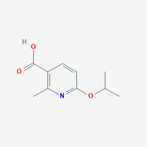 molecular formula C10H13NO3 B6354717 6-Isopropoxy-2-methylnicotinic acid CAS No. 1211524-58-1