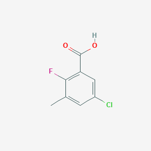 molecular formula C8H6ClFO2 B6354725 5-Chloro-2-fluoro-3-methylbenzoic acid CAS No. 1263277-77-5