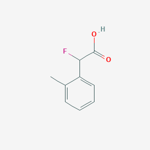 molecular formula C9H9FO2 B6354731 2-Fluoro-2-(o-tolyl)acetic acid CAS No. 915071-00-0