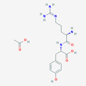 molecular formula C17H27N5O6 B6354782 H-Arg-Tyr-OH acetate CAS No. 74863-13-1