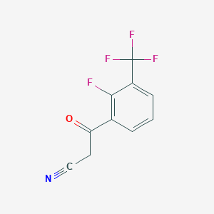 molecular formula C10H5F4NO B6354793 2-Fluoro-beta-oxo-3-(trifluoromethyl)benzenepropanenitrile CAS No. 267881-02-7