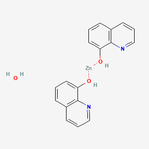 molecular formula C18H16N2O3Zn B6354822 Bis(8-quinolinolato) zinc(II) hydrate, 90% CAS No. 148511-36-8