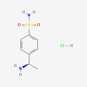 molecular formula C8H13ClN2O2S B6354843 (R)-4-(1-Aminoethyl)benzenesulfonamide hydrochloride CAS No. 1203655-71-3