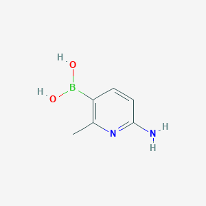 molecular formula C6H9BN2O2 B6354866 6-Amino-2-methylpyridine-3-boronic acid CAS No. 1807447-27-3