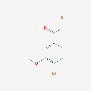 molecular formula C9H8Br2O2 B6354896 2-Bromo-1-(4-bromo-3-methoxyphenyl)ethanone CAS No. 1427431-26-2