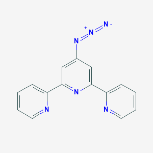 molecular formula C15H10N6 B063549 4'-Azido-2,2':6',2''-terpyridine CAS No. 193944-67-1